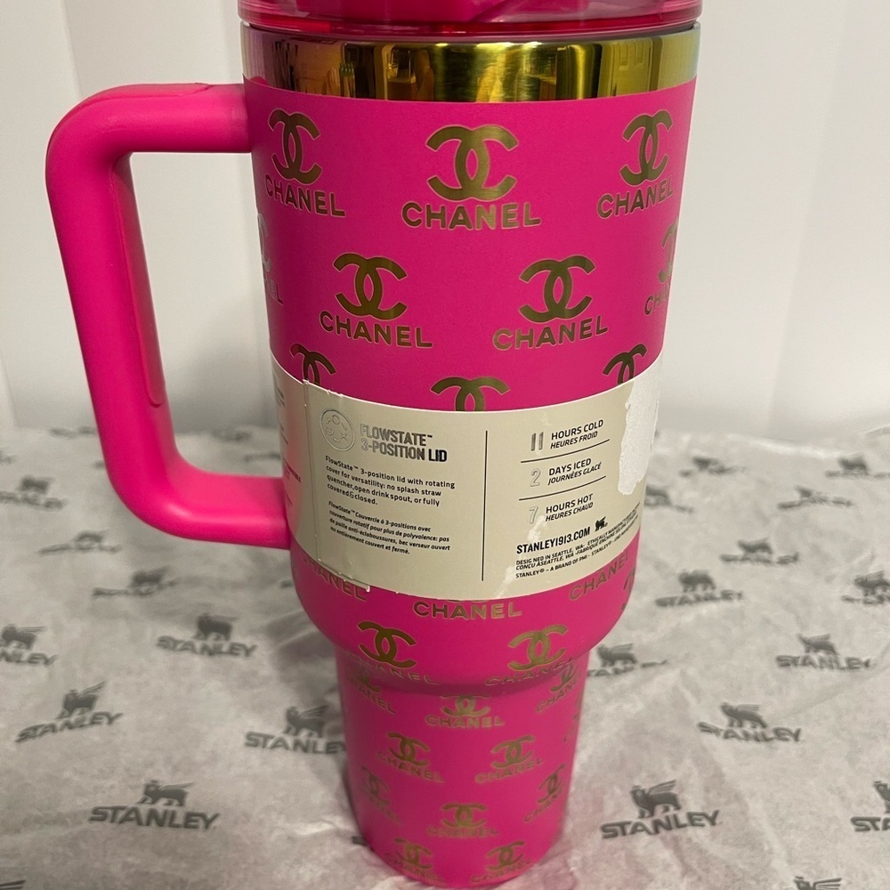 Custom Stanley Pink Travel Mug 40oz - Picture 8 of 9